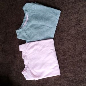 Girl's Cat & Jack Sparkle Shirts (2)